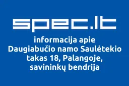 Daugiabučio namo Saulėtekio takas 18, Palangoje, savininkų bendrija | spec.lt