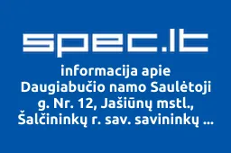 Daugiabučio namo Saulėtoji g. Nr. 12, Jašiūnų mstl., Šalčininkų r. sav. savininkų bendrija | spec.lt