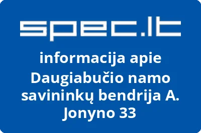 Daugiabučio namo savininkų bendrija A. Jonyno 33