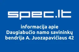 Daugiabučio namo savininkų bendrija A. Juozapavičiaus 42 | spec.lt