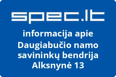 Daugiabučio namo savininkų bendrija Alksnynė 13