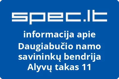 Daugiabučio namo savininkų bendrija Alyvų takas 11
