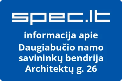 Daugiabučio namo savininkų bendrija Architektų g. 26