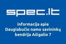 Daugiabučio namo savininkų bendrija Ašigalio 7 | spec.lt