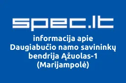 Daugiabučio namo savininkų bendrija Ąžuolas-1 (Marijampolė) | spec.lt