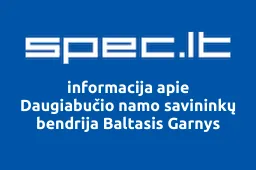 Daugiabučio namo savininkų bendrija Baltasis Garnys | spec.lt