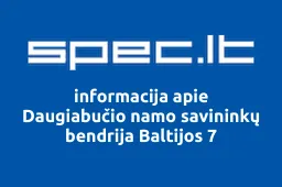 Daugiabučio namo savininkų bendrija Baltijos 7 | spec.lt