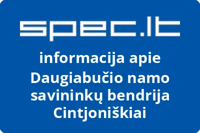 Daugiabučio namo savininkų bendrija Cintjoniškiai