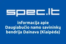 Daugiabučio namo savininkų bendrija Dainava (Klaipėda) | spec.lt