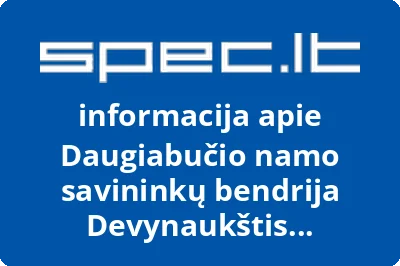 Daugiabučio namo savininkų bendrija Devynaukštis (Kretinga) | spec.lt