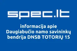 Daugiabučio namo savininkų bendrija DNSB TOTORIŲ 15 | spec.lt