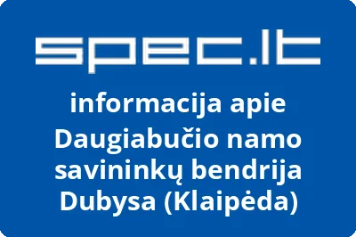 Daugiabučio namo savininkų bendrija Dubysa (Klaipėda)