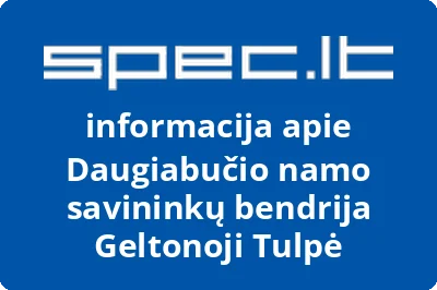 Daugiabučio namo savininkų bendrija Geltonoji tulpė