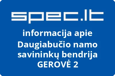 Daugiabučio namo savininkų bendrija GEROVĖ 2