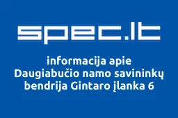 Daugiabučio namo savininkų bendrija Gintaro įlanka 6 iliustracija