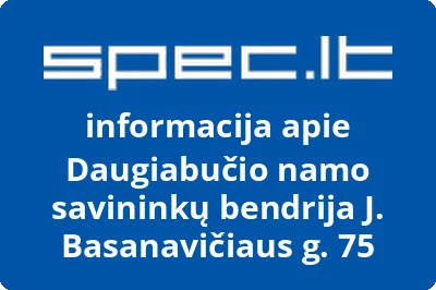Daugiabučio namo savininkų bendrija J. Basanavičiaus g. 75 | spec.lt
