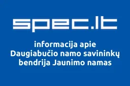Daugiabučio namo savininkų bendrija Jaunimo namas | spec.lt