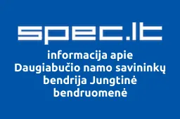 Daugiabučio namo savininkų bendrija Jungtinė bendruomenė | spec.lt