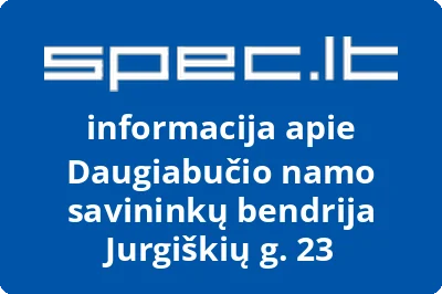 Daugiabučio namo savininkų bendrija Jurgiškių g. 23 | spec.lt