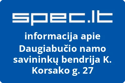 Daugiabučio namo savininkų bendrija K. Korsako g. 27