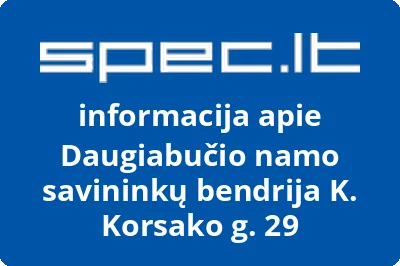 Daugiabučio namo savininkų bendrija K. Korsako g. 29