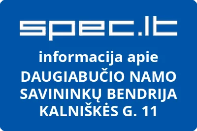DAUGIABUČIO NAMO SAVININKŲ BENDRIJA KALNIŠKĖS G. 11