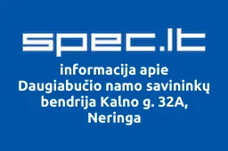 Daugiabučio namo savininkų bendrija Kalno g. 32A, Neringa | spec.lt