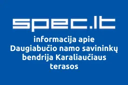 Daugiabučio namo savininkų bendrija Karaliaučiaus terasos | spec.lt