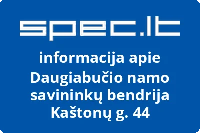 Daugiabučio namo savininkų bendrija Kaštonų g. 44 | spec.lt