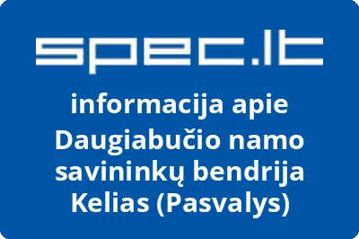 Daugiabučio namo savininkų bendrija Kelias | spec.lt