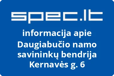 Daugiabučio namo savininkų bendrija Kernavės g. 6 | spec.lt