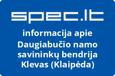 Daugiabučio namo savininkų bendrija KLEVAS