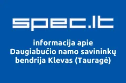 Daugiabučio namo savininkų bendrija Klevas (Tauragė) | spec.lt