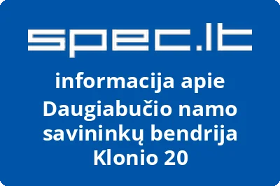 Daugiabučio namo savininkų bendrija Klonio 20