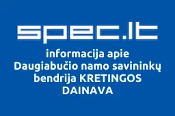 Daugiabučio namo savininkų bendrija KRETINGOS DAINAVA iliustracija