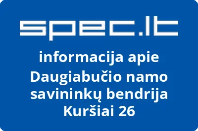 Daugiabučio namo savininkų bendrija Kuršiai 26 | spec.lt
