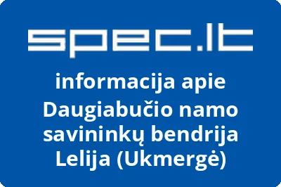 Daugiabučio namo savininkų bendrija Lelija (Ukmergė)