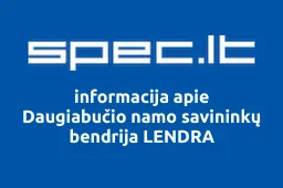Daugiabučio namo savininkų bendrija LENDRA | spec.lt