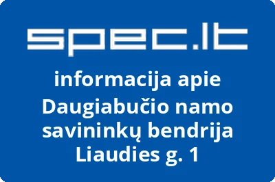 Daugiabučio namo savininkų bendrija Liaudies g. 1 | spec.lt