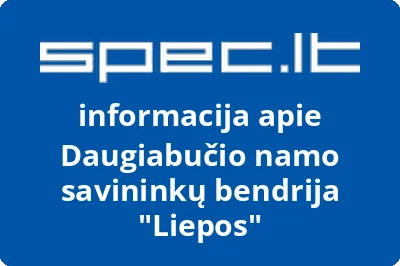 Daugiabučio namo savininkų bendrija Liepos | spec.lt