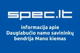 Daugiabučio namo savininkų bendrija Mano kiemas | spec.lt