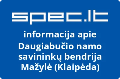 Daugiabučio namo savininkų bendrija Mažylė (Klaipėda)