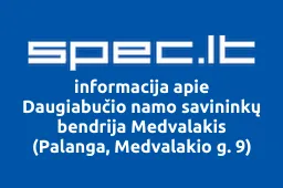 Daugiabučio namo savininkų bendrija Medvalakis (Palanga, Medvalakio g. 9) | spec.lt