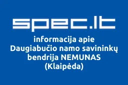 Daugiabučio namo savininkų bendrija NEMUNAS (Klaipėda) iliustracija
