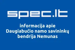 Daugiabučio namo savininkų bendrija Nemunas | spec.lt