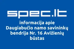 Daugiabučio namo savininkų bendrija Nr. 16 Avižienių būstas | spec.lt