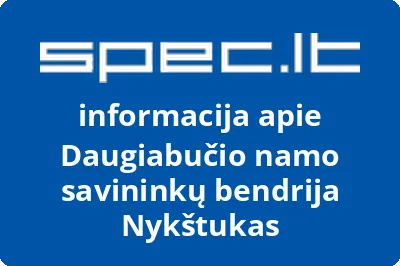 Daugiabučio namo savininkų bendrija Nykštukas | spec.lt