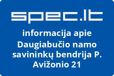 Daugiabučio namo savininkų bendrija P. Avižonio 21