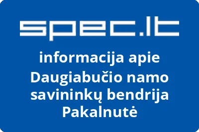 Daugiabučio namo savininkų bendrija Pakalnutė