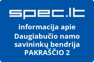 Daugiabučio namo savininkų bendrija PAKRAŠČIO 2